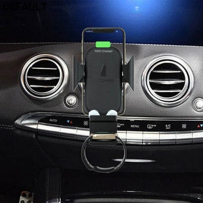 10W Wireless Car Charger Automatic Clamping Fast Charging Phone Holder Mount in For iPhone XS XR AirPods Apple Watch 1