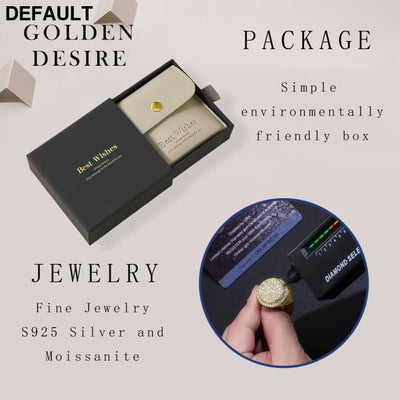 11.9 CTW Hip Hop Statement Moissanite Diamond Ring for Men 18K Gold Plated S925 Sterling Silver with Bold Urban Luxury