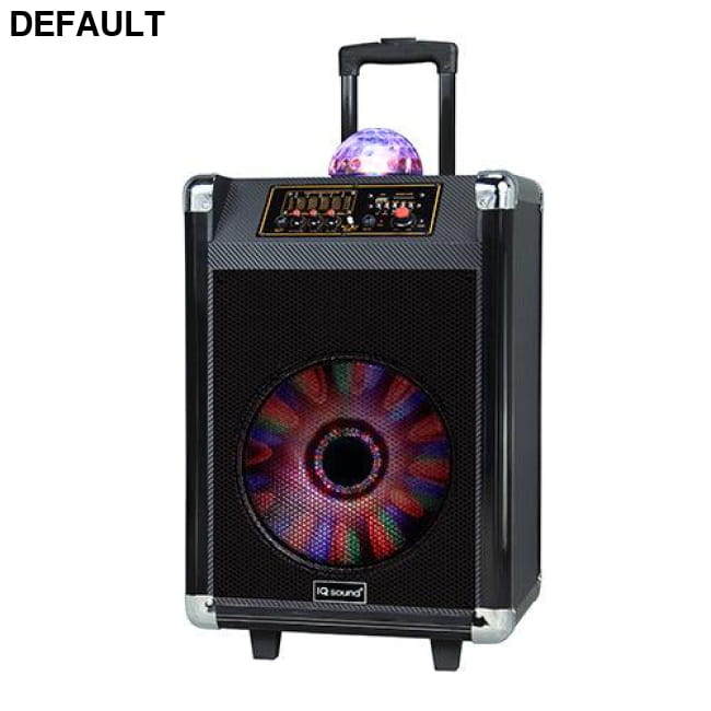 12’’ Portable Bluetooth DJ Speaker w/ Disco Ball Black Speakers Audio Electronics