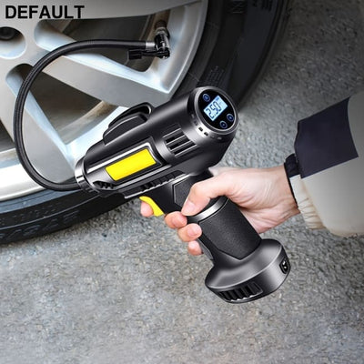120W Portable Car Air Compressor; Wired/Wireless Handheld Inflatable Pump Electric; Automobiles Tire Inflator With LED