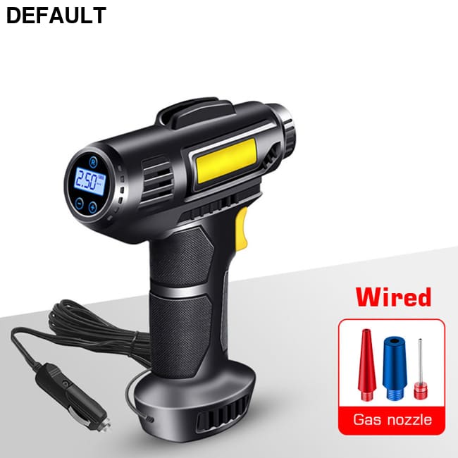 120W Portable Car Air Compressor; Wired/Wireless Handheld Inflatable Pump Electric; Automobiles Tire Inflator With LED