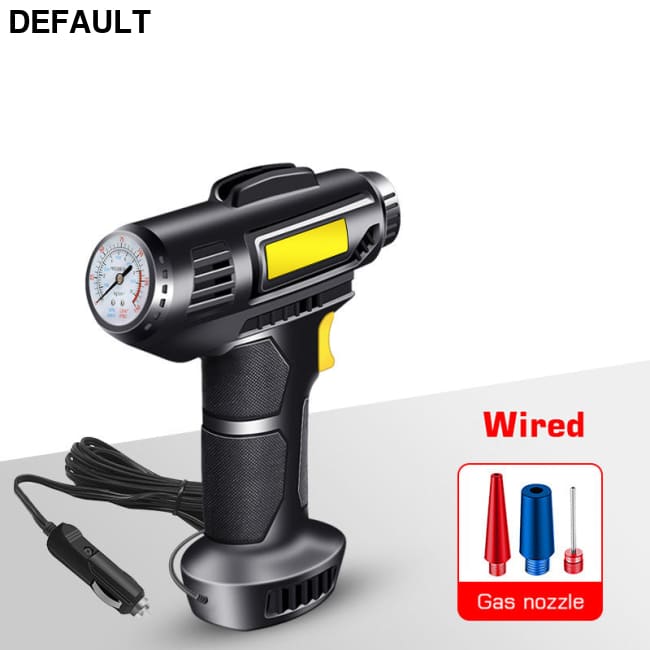 120W Portable Car Air Compressor; Wired/Wireless Handheld Inflatable Pump Electric; Automobiles Tire Inflator With LED