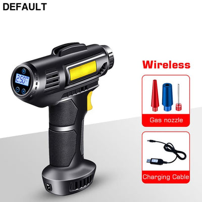 120W Portable Car Air Compressor; Wired/Wireless Handheld Inflatable Pump Electric; Automobiles Tire Inflator With LED
