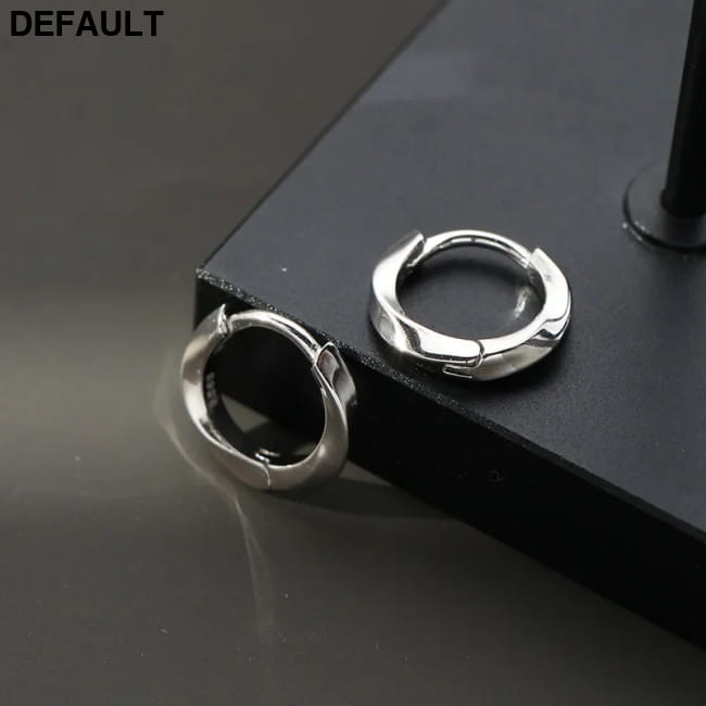Men’s 12mm Hoops Earrings in 925 Sterling Silver Party Accessories Men