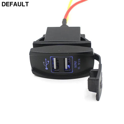 12V 24V Car Auto Boat Accessory Dual USB Charger Power Adapter LED Outlet Accessories Electronics