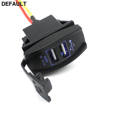 12V 24V Car Auto Boat Accessory Dual USB Charger Power Adapter LED Outlet Accessories Electronics