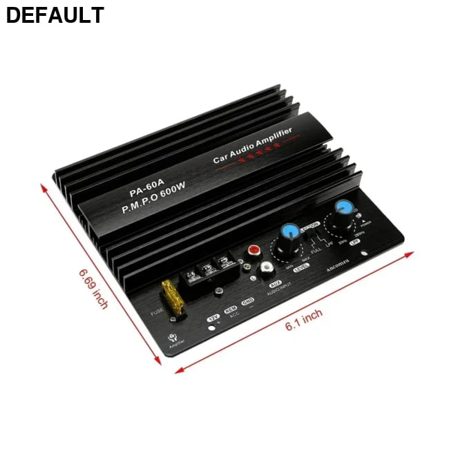 12V 600W Mono Car Audio Amplifier Powered Subwoofer Bass Amplifiers Motor Vehicle