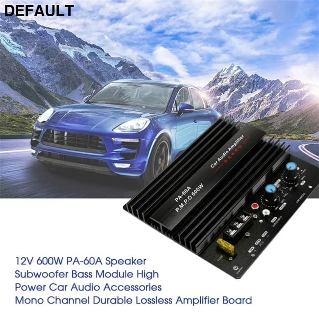 12V 600W Mono Car Audio Amplifier Powered Subwoofer Bass Amplifiers Board Player Automotive Amplifie r Module 3D