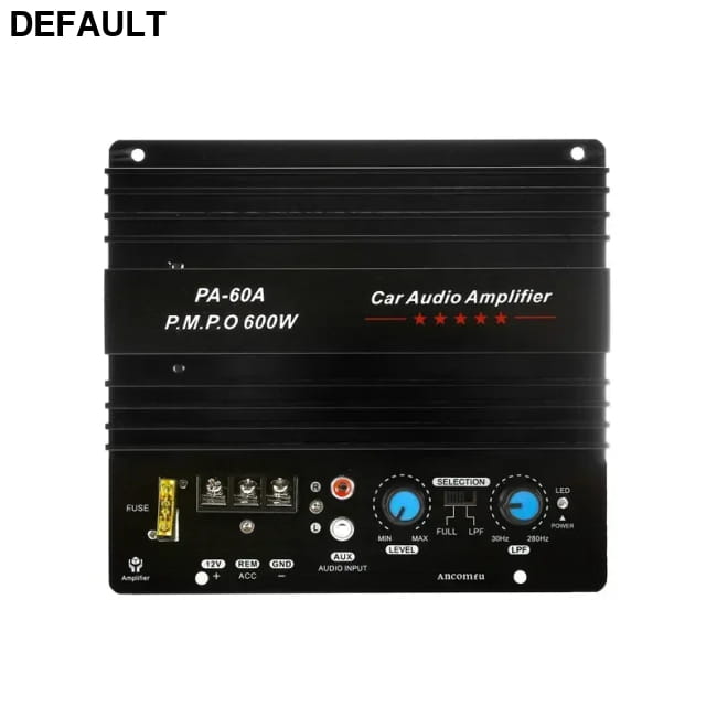 12V 600W Mono Car Audio Amplifier Powered Subwoofer Bass Amplifiers Motor Vehicle