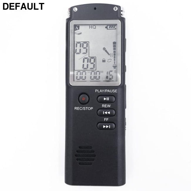 Rechargeable USB Voice Recorder and MP3 Player with 32GB Storage 16GB / Black Digital Electronics