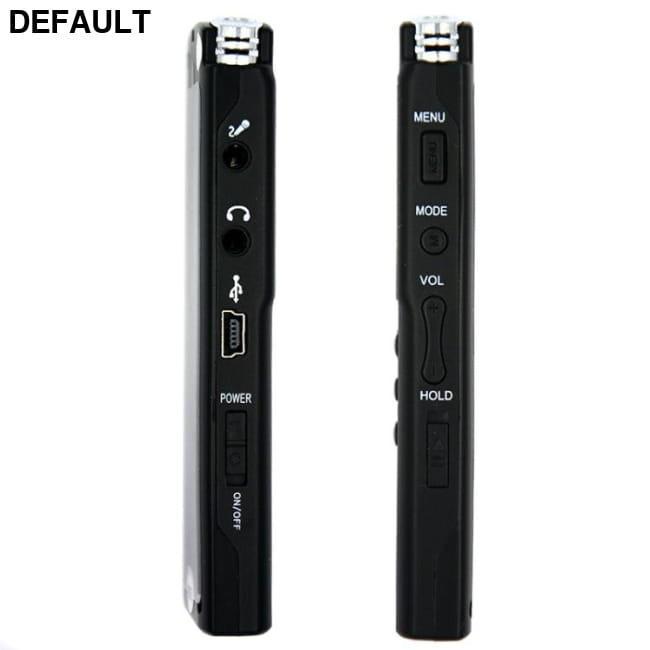 Rechargeable USB Voice Recorder and MP3 Player with 32GB Storage 16GB / Black Digital Electronics