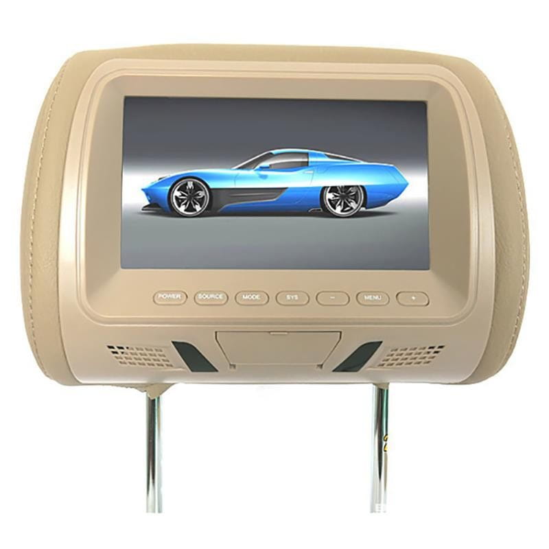 Universal 7 Inch Car Headrest MP5 Monitor USB SD FM Player