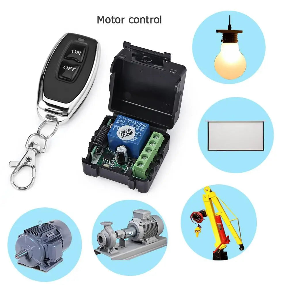 Dc 24 12v Single-channel Wireless Remote Control Switch Car Access