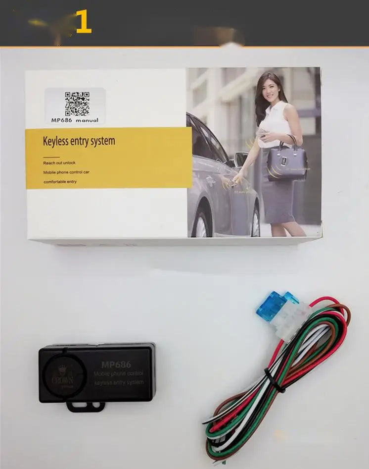 One-Button Start Of The Car Modified Mobile Phone Control Keyless Entry Remote Central Anti-Theft Alarm