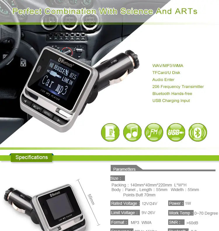 Car Bluetooth mp3