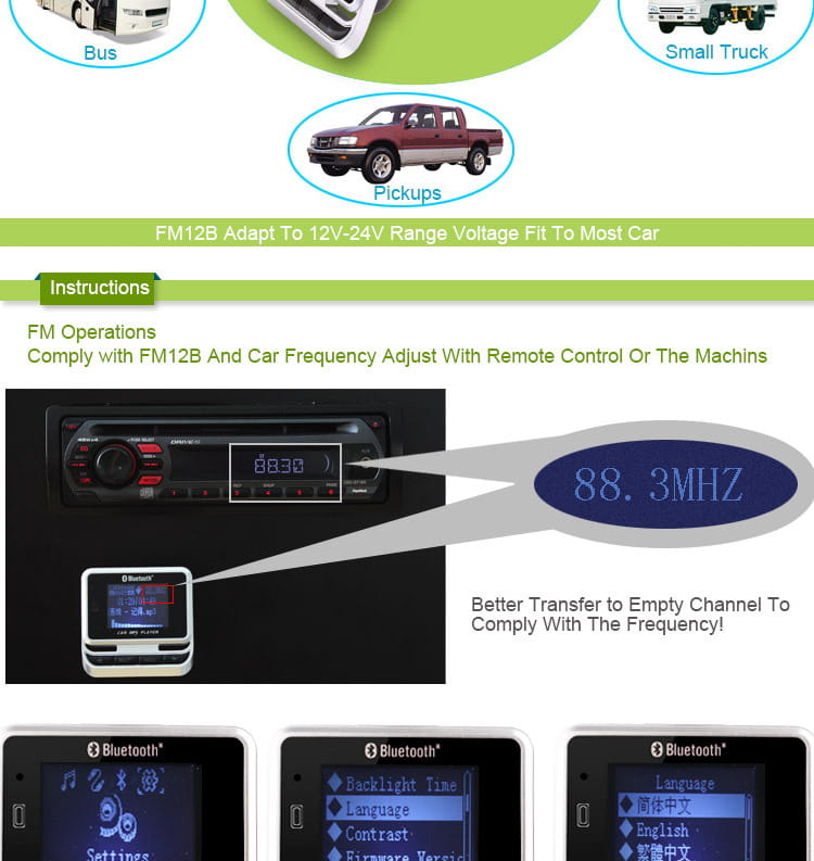 Car Bluetooth mp3