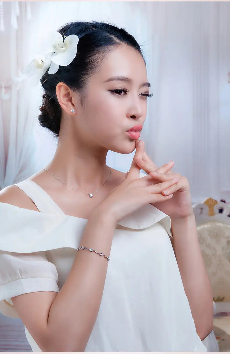 925 Sterling Silver Bracelet Korean Jewelry