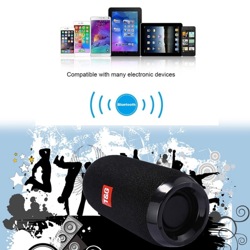 Wireless Bluetooth Speaker 10W Waterproof Column Subwoofer Portable Soundbar