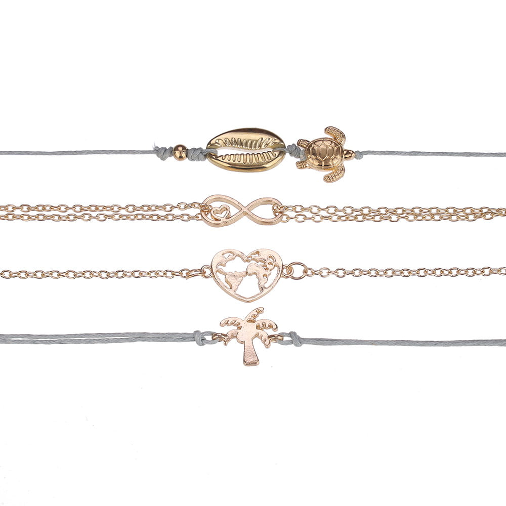 Bohemian Bracelets & Bangles Set Vintage Bead Boho Charm Bracelet For Women Jewelry Accessories Pulseras Mujer Bijoux