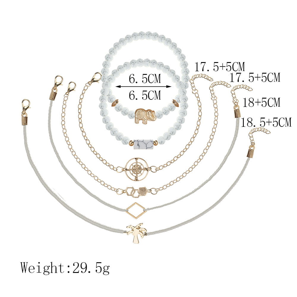 Bohemian Bracelets & Bangles Set Vintage Bead Boho Charm Bracelet For Women Jewelry Accessories Pulseras Mujer Bijoux