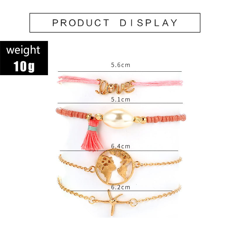 Bohemian Bracelets & Bangles Set Vintage Bead Boho Charm Bracelet For Women Jewelry Accessories Pulseras Mujer Bijoux