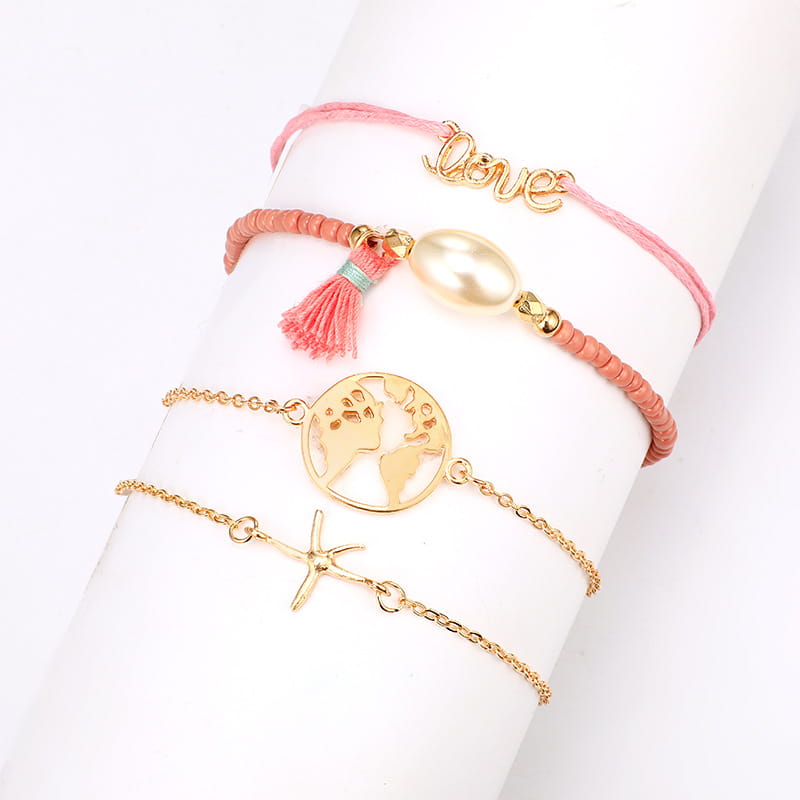 Bohemian Bracelets & Bangles Set Vintage Bead Boho Charm Bracelet For Women Jewelry Accessories Pulseras Mujer Bijoux