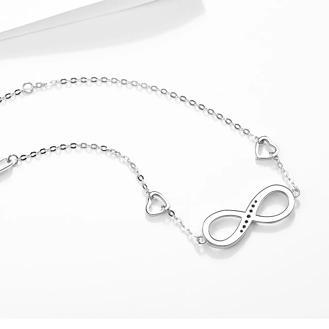 S925 Sterling Silver 8 Character Bracelet Fashion Jewelry Letter for Women