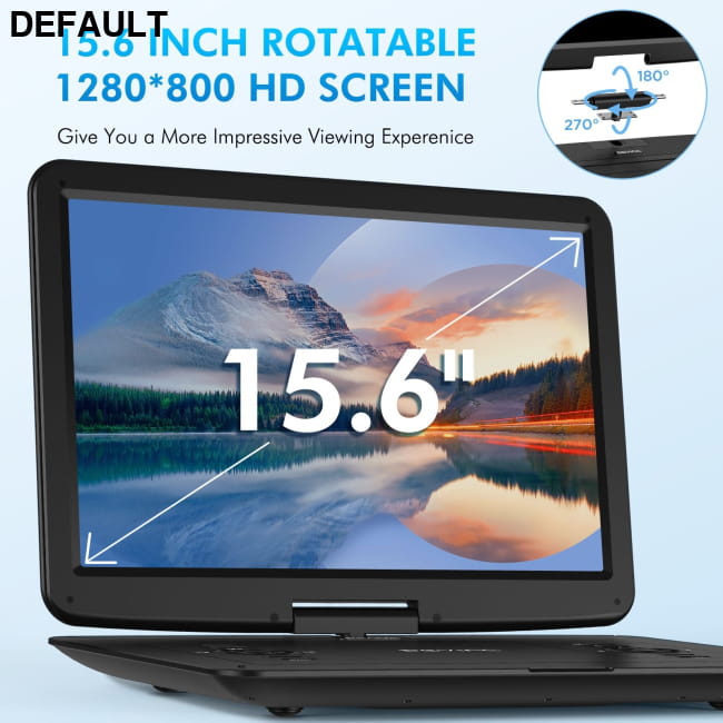 TENKER 17.9 Inch Portable DVD Player with 15.6 Swivel Screen 15.6’’ / US Players & Blu-ray