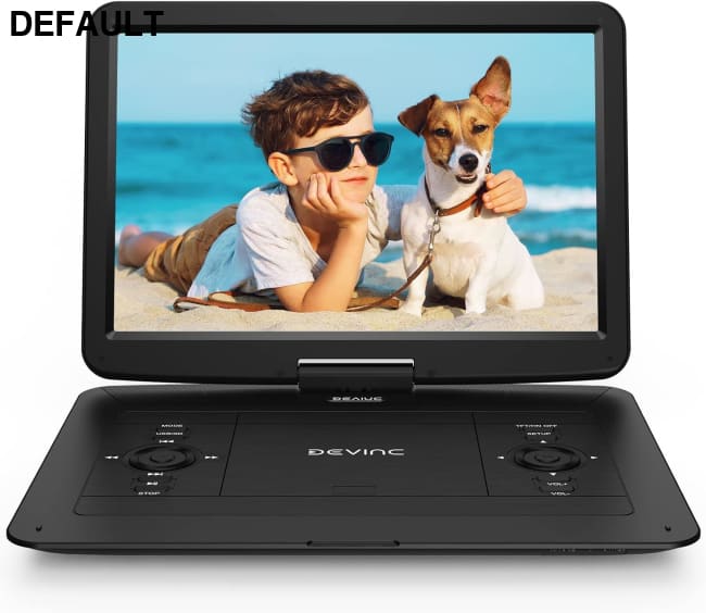 17.9’’ Portable DVD Player with 15.6’’ HD Swivel Screen Support Multiple CD Formats/USB/SD Card/Sync TV 6 Hours
