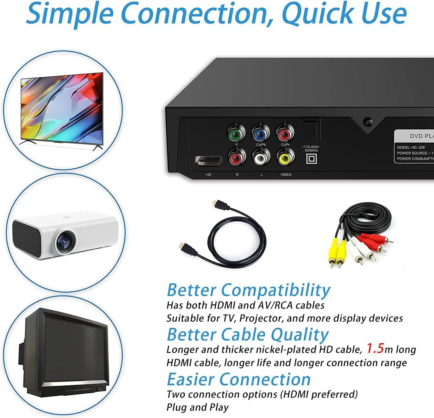 Student Household VCD HD Eye Protection Disc Player