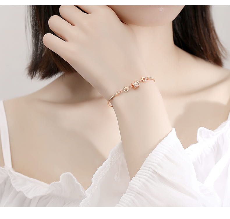 S925 small waist bracelet sterling silver niche design girlfriend rose gold light luxury gift jewelry