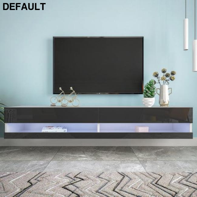 80 Inches TV Stand with Wall Mounted Floating Design and LED Lights as picture / US Home Stands Best Selling Products