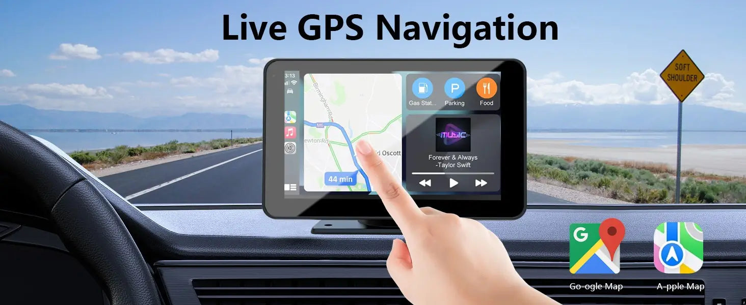7-inch wireless Carplay portable car Bluetooth MP5 player multimedia Android projection navigation device