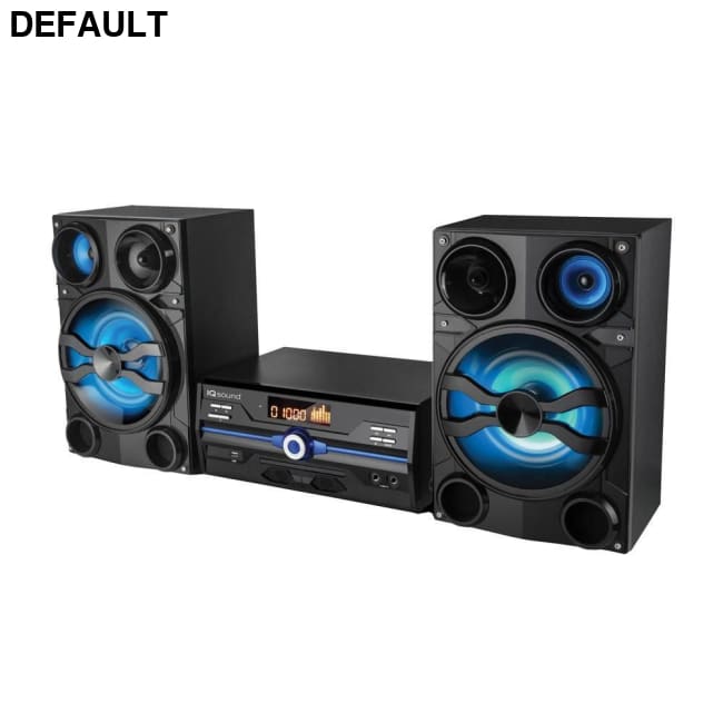 IQ Sound HiFi Multimedia Audio System with Bluetooth and AUX/USB/Mic Inputs Black / US Home Theater Systems Speakers