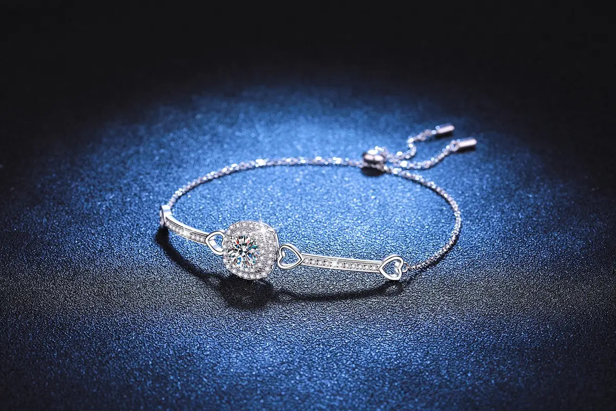 Women’s Square Bag Sterling Silver Bracelet