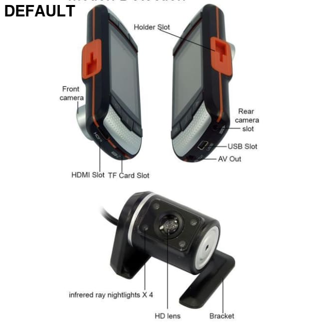 2.7 Dual Lens Car Vehicle 1080P HD Dash Camera DVR Cam Night Vision Recorder Cameras Electronics