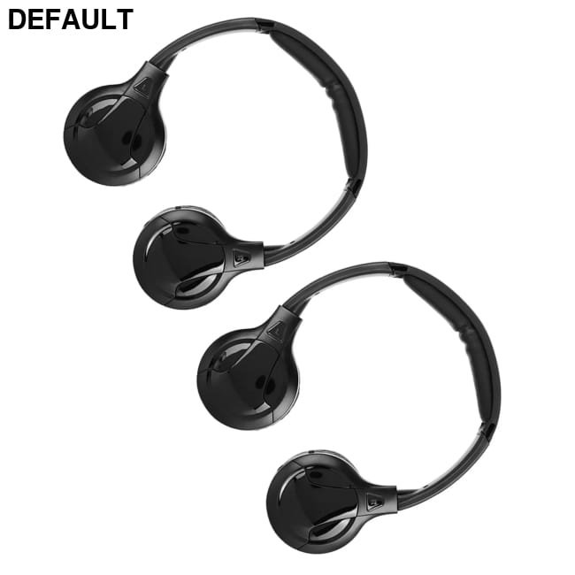 2 Channel Car Headrest DVD Infrared IR Stereo Audio Headphones A Wireless