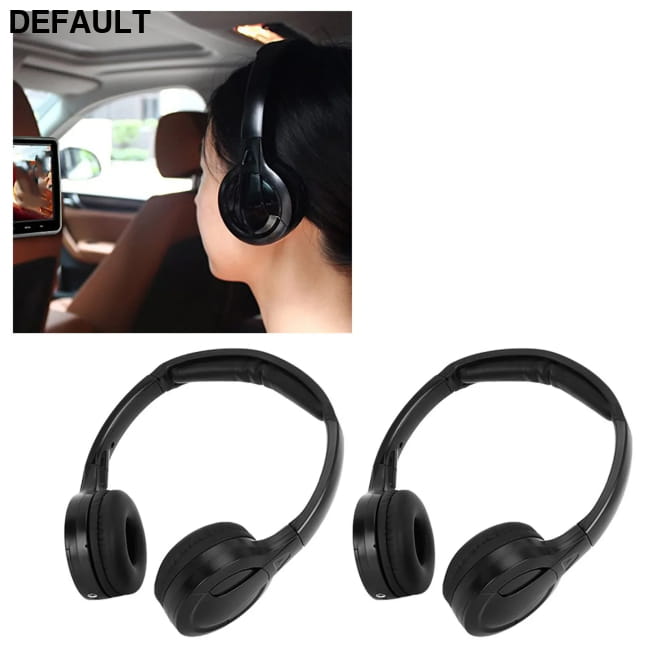2 Channel Car Headrest DVD Infrared IR Stereo Audio Headphones A Wireless
