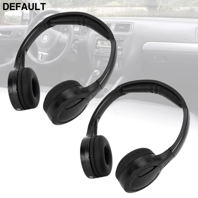 2 Channel Car Headrest DVD Infrared IR Stereo Audio Headphones A Wireless
