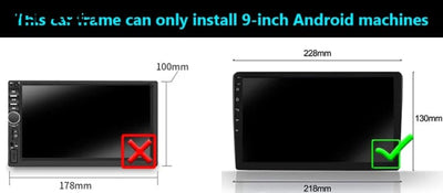 2 din 9 inch Car Radio installation DVD GPS Plastic Fascia Panel frame For SUZUKI Vitara 2015-2019 Dash Mount Kit cable