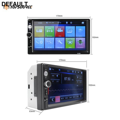 2 din Car Radio 7’’ HD Autoradio Multimedia Player 2DIN Touch Screen Auto audio Stereo MP5 BT USB TF FM Camera DVD GPS