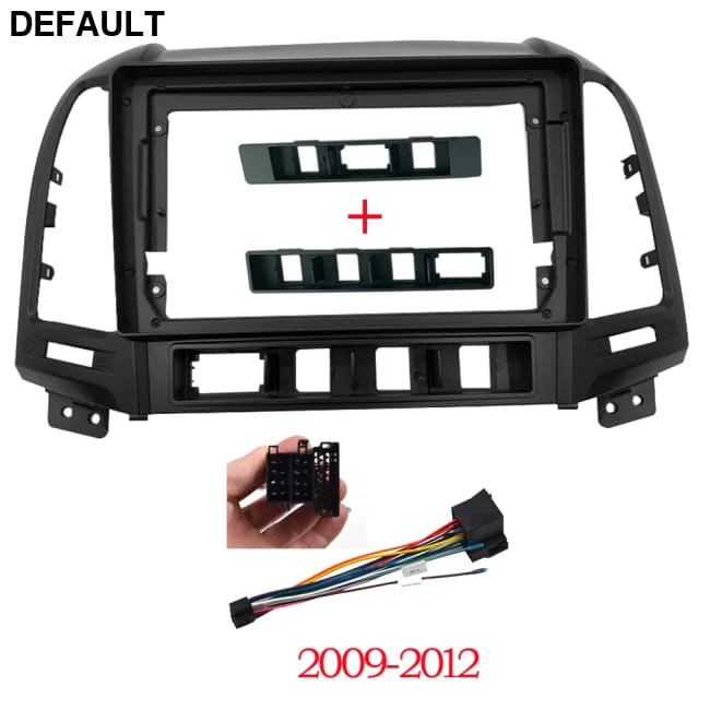 2 Din Car Radio Installation GPS Plastic Fascia Panel Frame and Cable for HYUNDAI Santa Fe IX45 2006~2012 Dash Mount