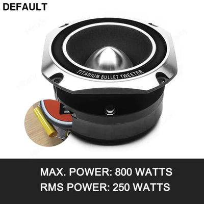 2 Pcs 3 inch Car Speakers Max. Power 800W Full Range Frequency Titanium Tweeter Automotive Audio Music Speaker CHINA