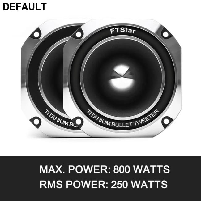 Hirucy 3 Inch Car Speakers Titanium Power 800W Range Frequency Pair CHINA Tweeters