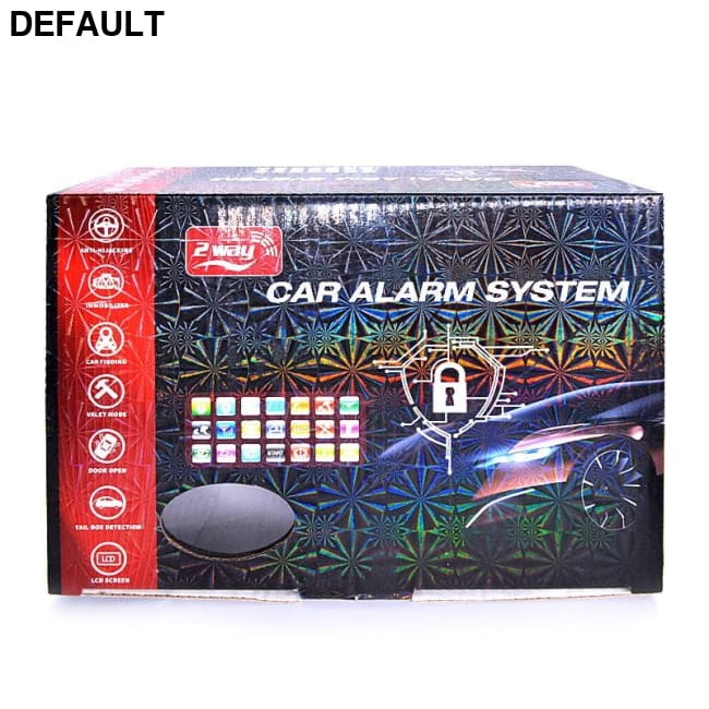 2 Way Car Alarm System Autostart Security Vibration Sound Light Prompt of Anti-Theft Alert Burglar Remote Control