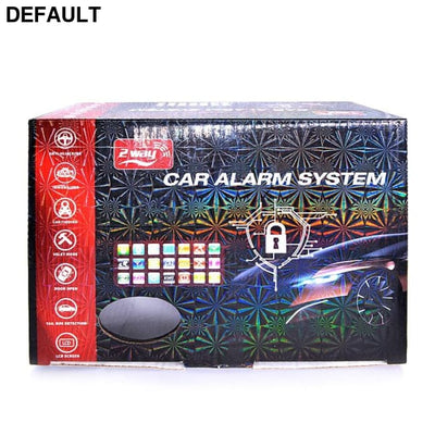 2 Way Car Alarm System Autostart Security Vibration Sound Light Prompt of Anti-Theft Alert Burglar Remote Control