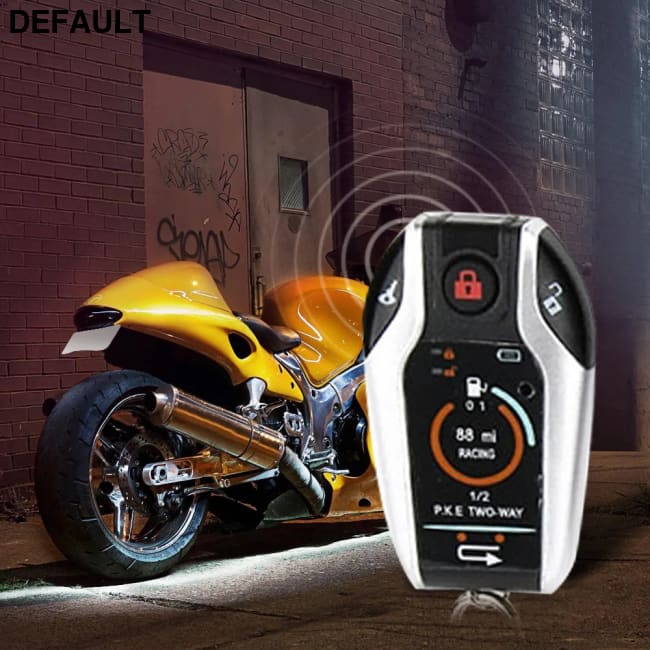 2 way Motorcycle Anti-theft Security Alarm System Scooter Burglary Vibration Remote Engine Start 5meter Auto-lock V208
