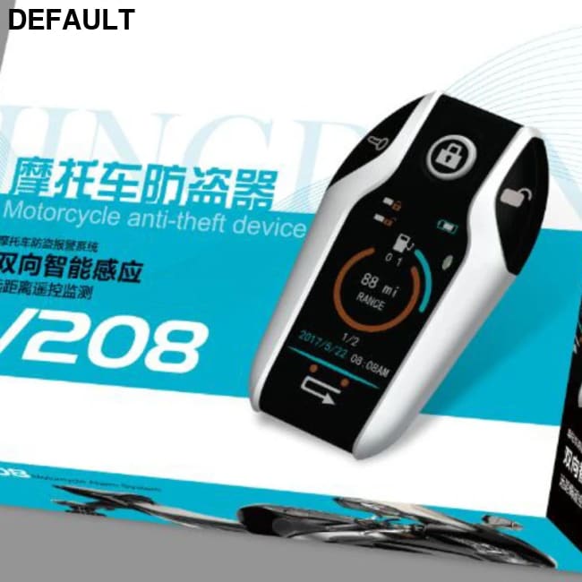 2 way Motorcycle Anti-theft Security Alarm System Scooter Burglary Vibration Remote Engine Start 5meter Auto-lock V208