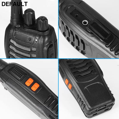 2 x Baofeng BF-888S Walkie Talkies Two Way Radio UHF 16CH 400-470MHZ Long Range Black Portable Radios Best Selling