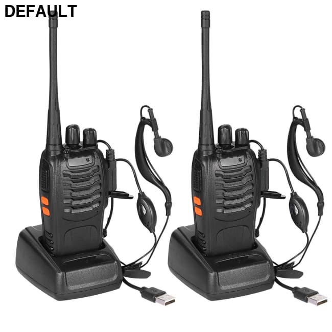 2 x Baofeng BF-888S Walkie Talkies Two Way Radio UHF 16CH 400-470MHZ Long Range Black Portable Radios Best Selling